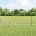 Vidaxl afrasteringspaal zilver 10 x 0,8 m (50 mm gaas) staal