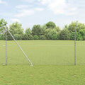 Vidaxl afrasteringspaal zilver 10 x 1,5 m (25 mm gaas) staal