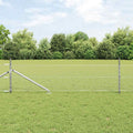 Vidaxl afrasteringspaal zilver 25 x 0,5 m (25 mm gaas) staal