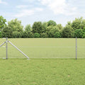 Vidaxl afrasteringspaal zilver 25 x 0,6 m (13 mm gaas) staal