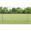 Vidaxl afrasteringspaal zilver 25 x 0,8 m (13 mm gaas) staal