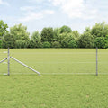 Vidaxl afrasteringspaal zilver 25 x 0,8 m (36 mm gaas) staal