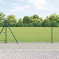 Vidaxl afrasteringspaal groen 10 x 0,8 m (13 mm gaas) staal en pvc
