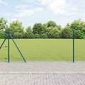 Vidaxl afrasteringspaal groen 25 x 0,8 m (25 mm gaas) staal en pvc