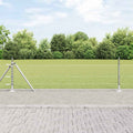 Vidaxl afrasteringspaal zilver 10 x 0,5 m (25 mm gaas) staal