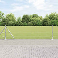 Vidaxl afrasteringspaal zilver 10 x 0,6 m (36 mm gaas) staal