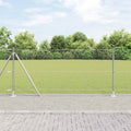 Vidaxl afrasteringspaal zilver 10 x 1 m (25 mm gaas) staal