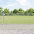 Vidaxl afrasteringspaal zilver 25 x 0,8 m (13 mm gaas) staal