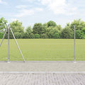Vidaxl afrasteringspaal zilver 25 x 1,2 m (36 mm gaas) staal