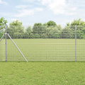 Vidaxl afrasteringspaal zilver 10 x 1,2 m (12 x 12 mm gaas) staal