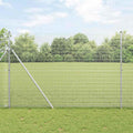 Vidaxl afrasteringspaal zilver 10 x 1,5 m (12 x 12 mm gaas) staal