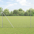 Vidaxl afrasteringspaal zilver 10 x 1,6 m (25 x 25 mm gaas) staal