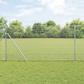 Vidaxl afrasteringspaal zilver 25 x 1,4 m (19 x 19 mm gaas) staal