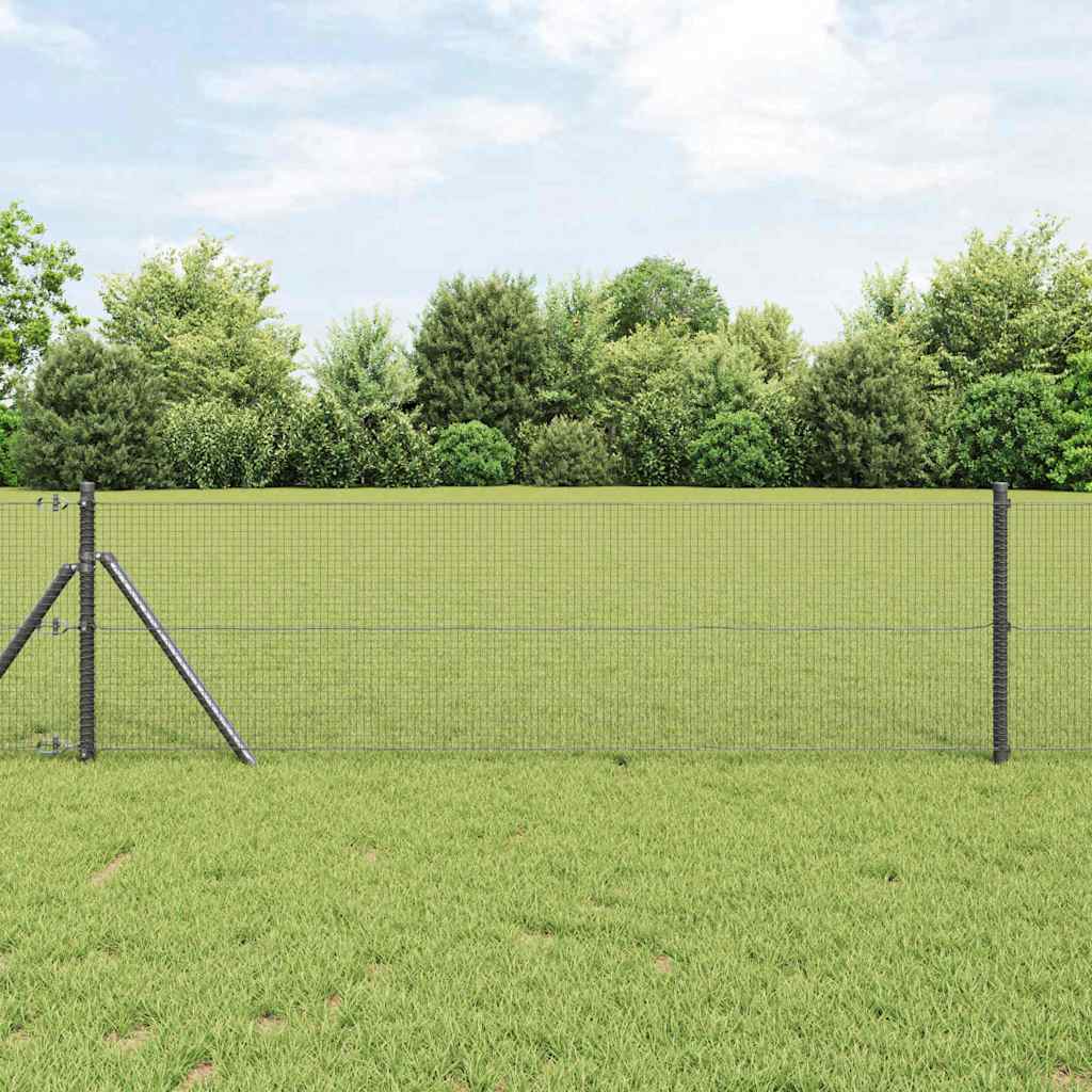 Vidaxl afrasteringspaal grijs 10 x 0,6 m (16 x 16 mm gaas)
