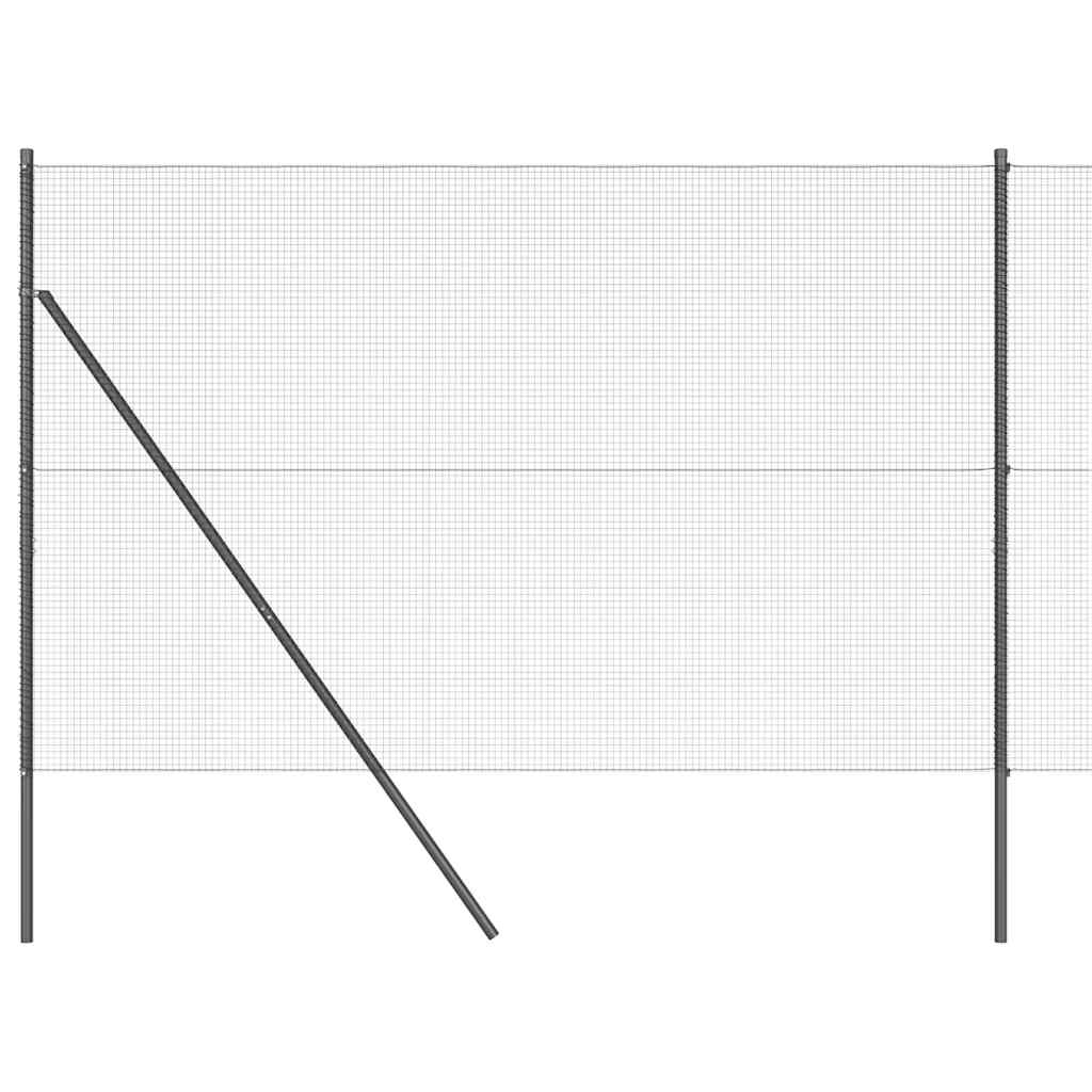 Vidaxl afrasteringspaal grijs 10 x 1,6 m (16 x 16 mm gaas)
