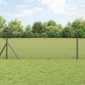 Vidaxl afrasteringspaal grijs 25 x 0,6 m (12 x 12 mm gaas)