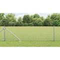 Vidaxl afrasteringspaal zilver 10 x 0,6 m (16 x 16 mm gaas) staal