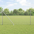 Vidaxl afrasteringspaal zilver 10 x 1 m (25 x 25 mm gaas) staal