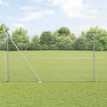 Vidaxl afrasteringspaal zilver 10 x 1,6 m (25 x 25 mm gaas) staal