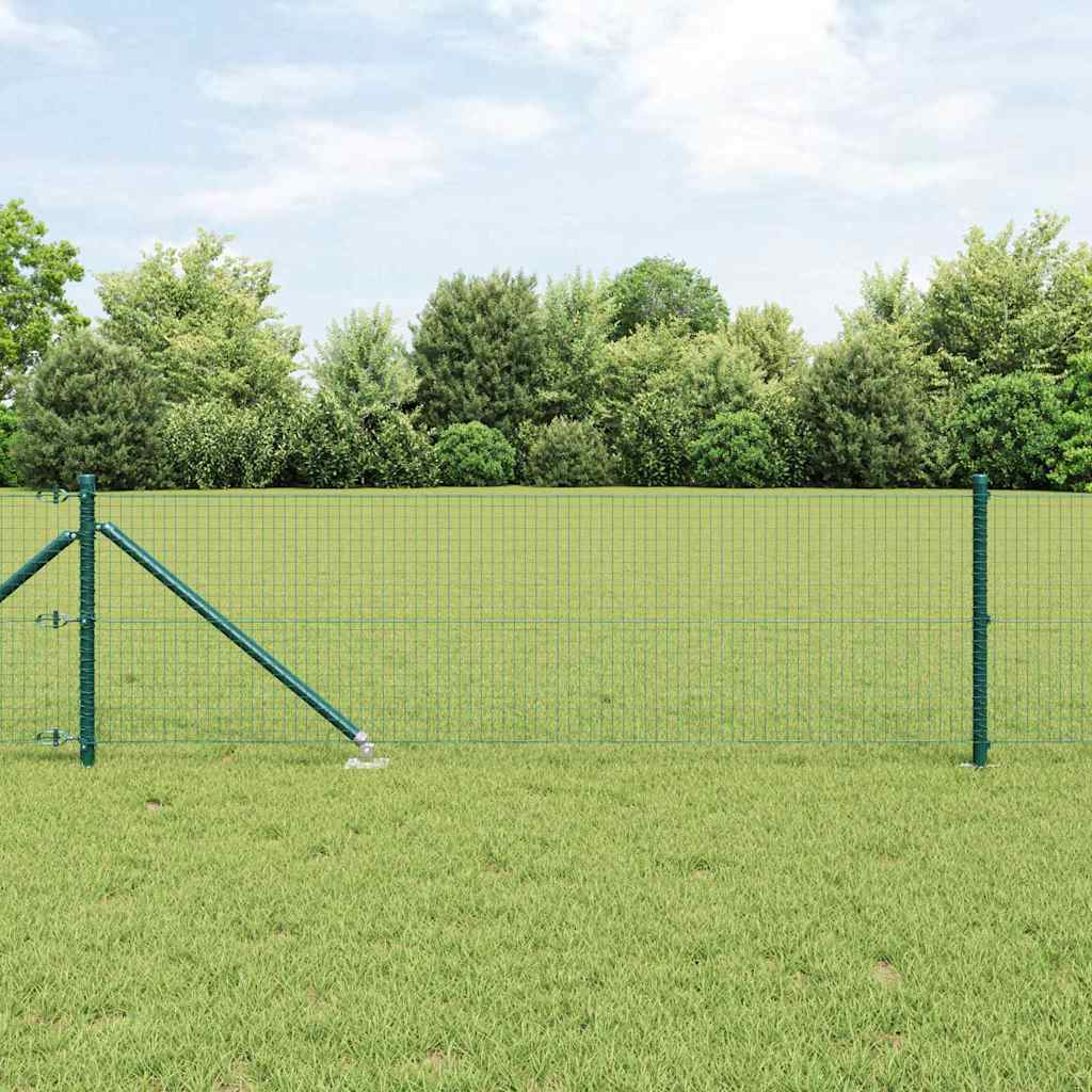 Vidaxl afrasteringspaal groen 10 x 0,8 m (25 x 25 mm gaas)