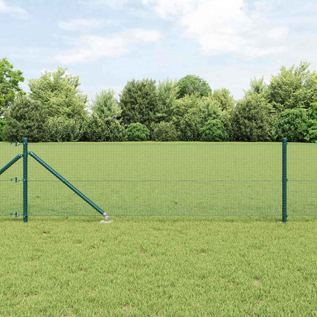 Vidaxl afrasteringspaal groen 25 x 0,4 m (12 x 12 mm gaas)