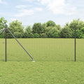 Vidaxl afrasteringspaal grijs 10 x 1 m (25 x 25 mm gaas) staal