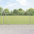Vidaxl afrasteringspaal zilver 10 x 1,2 m (19 x 19 mm gaas) staal