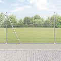Vidaxl afrasteringspaal zilver 10 x 1,6 m (12 x 12 mm gaas) staal