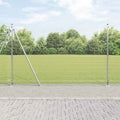 Vidaxl afrasteringspaal zilver 10 x 1,6 m (25 x 25 mm gaas) staal