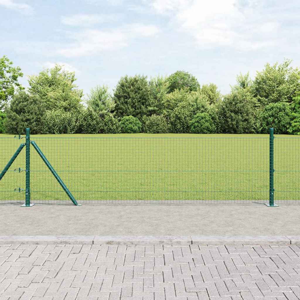 Vidaxl afrasteringspaal groen 10 x 0,4 m (25 x 25 mm gaas)