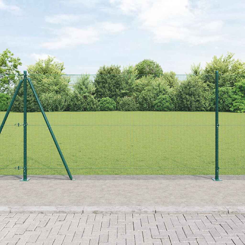 Vidaxl afrasteringspaal groen 10 x 1,2 m (16 x 16 mm gaas)