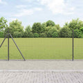 Vidaxl afrasteringspaal grijs 10 x 0,8 m (19 x 19 mm gaas)