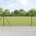 Vidaxl afrasteringspaal grijs 10 x 1 m (16 x 16 mm gaas) staal