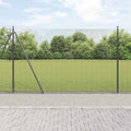 Vidaxl afrasteringspaal grijs 10 x 1,6 m (12 x 12 mm gaas)