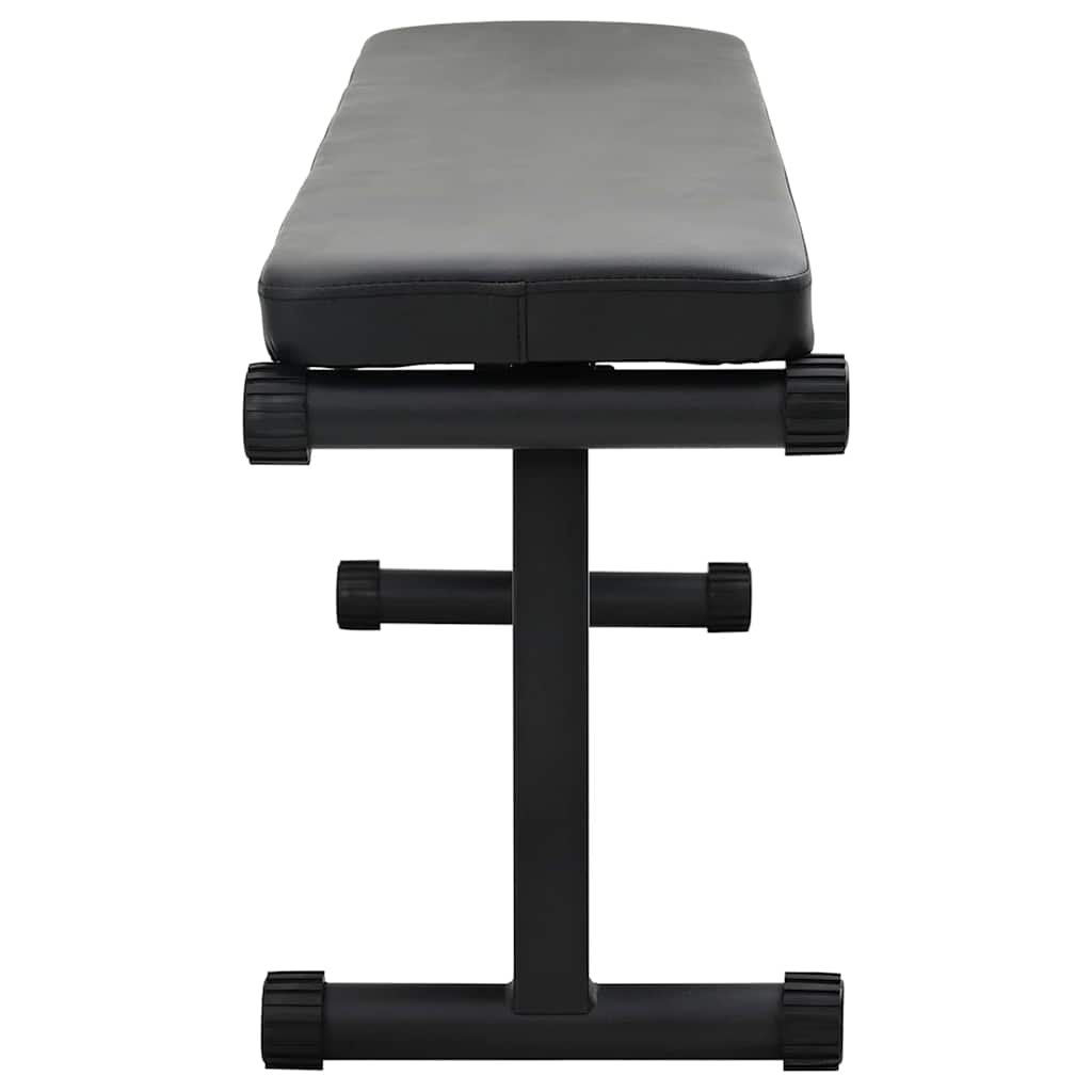 Vidaxl gewicht bank zwart 108 x 27 x 41 cm gepoedercoat staal