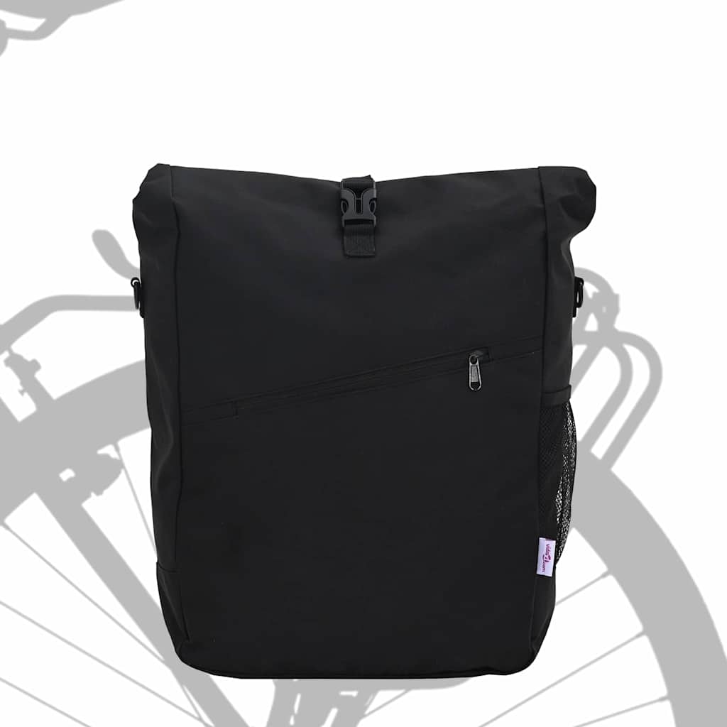 Vidaxl fietstas zwart 33 x 16 x 60 cm polyester
