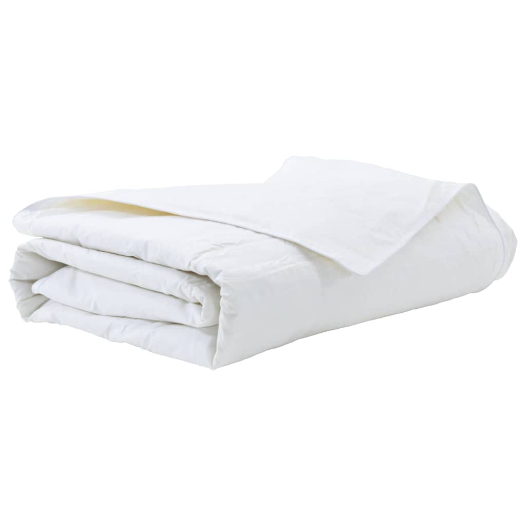 Vidaxl zomer dekbed wit 135 x 220 cm veren