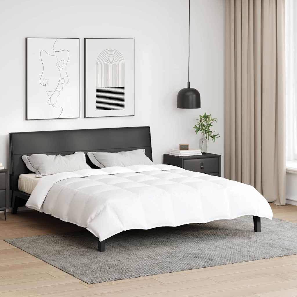 Vidaxl zomer dekbed wit 240 x 220 cm veren