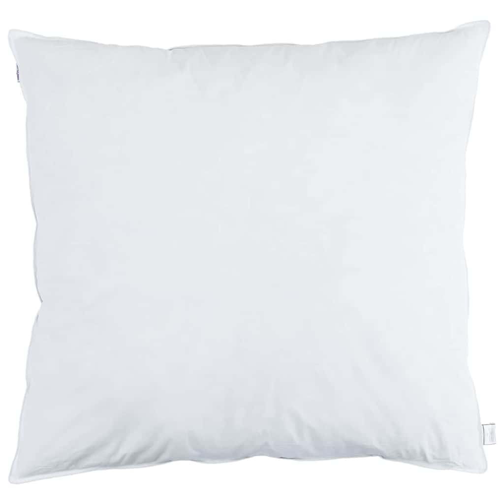 Vidaxl hoofdkussen met kussen wit 80 x 80 cm veren