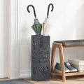 Vidaxl paraplu standaard antraciet 15,5 x 15,5 x 49 cm metaal