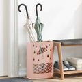 Vidaxl paraplu standaard roze 28 x 12 x 41 cm staal