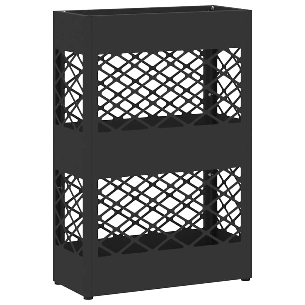 Vidaxl paraplu standaard zwart 28 x 12 x 41 cm staal