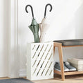 Vidaxl paraplu standaard wit 28 x 12 x 41 cm staal
