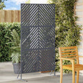 Vidaxl privacyscherm antraciet 100 x 50 x 180 cm staal
