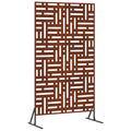 Vidaxl privacyscherm grijs 100 x 50 x 180 cm cortenstaal