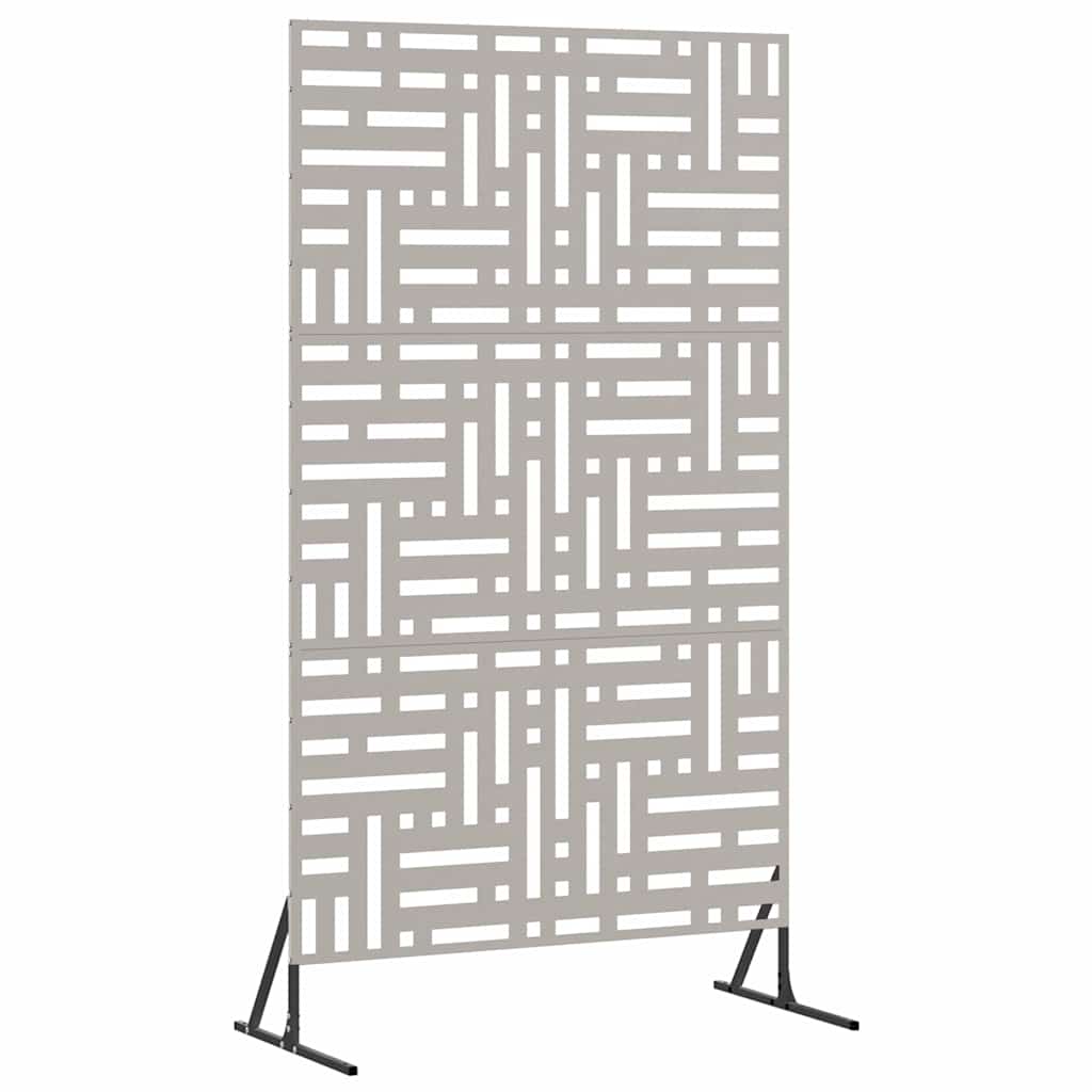 Vidaxl privacyscherm grijs 100 x 50 x 180 cm cortenstaal