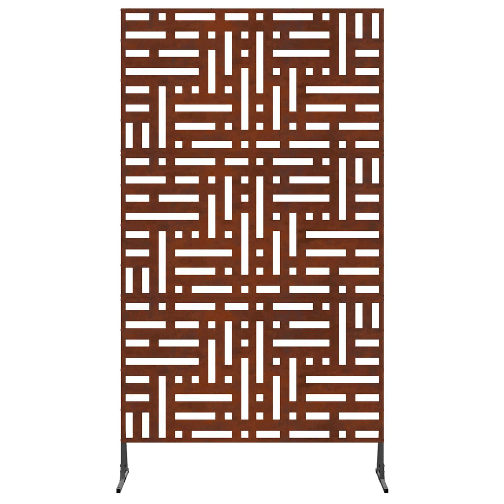 Vidaxl privacyscherm grijs 100 x 50 x 180 cm cortenstaal