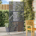 Vidaxl privacyscherm antraciet 100 x 50 x 180 cm staal