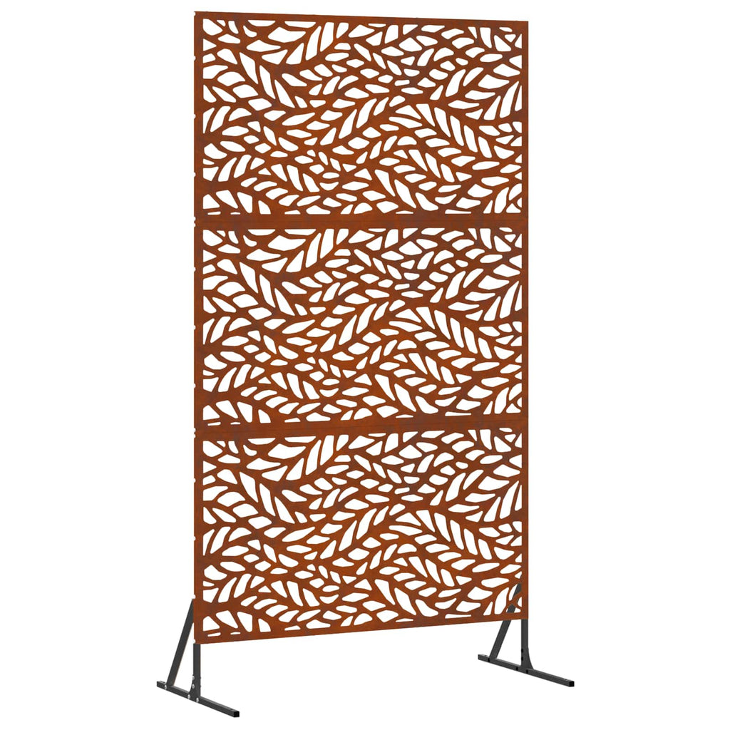 Vidaxl privacyscherm grijs 100 x 50 x 180 cm cortenstaal
