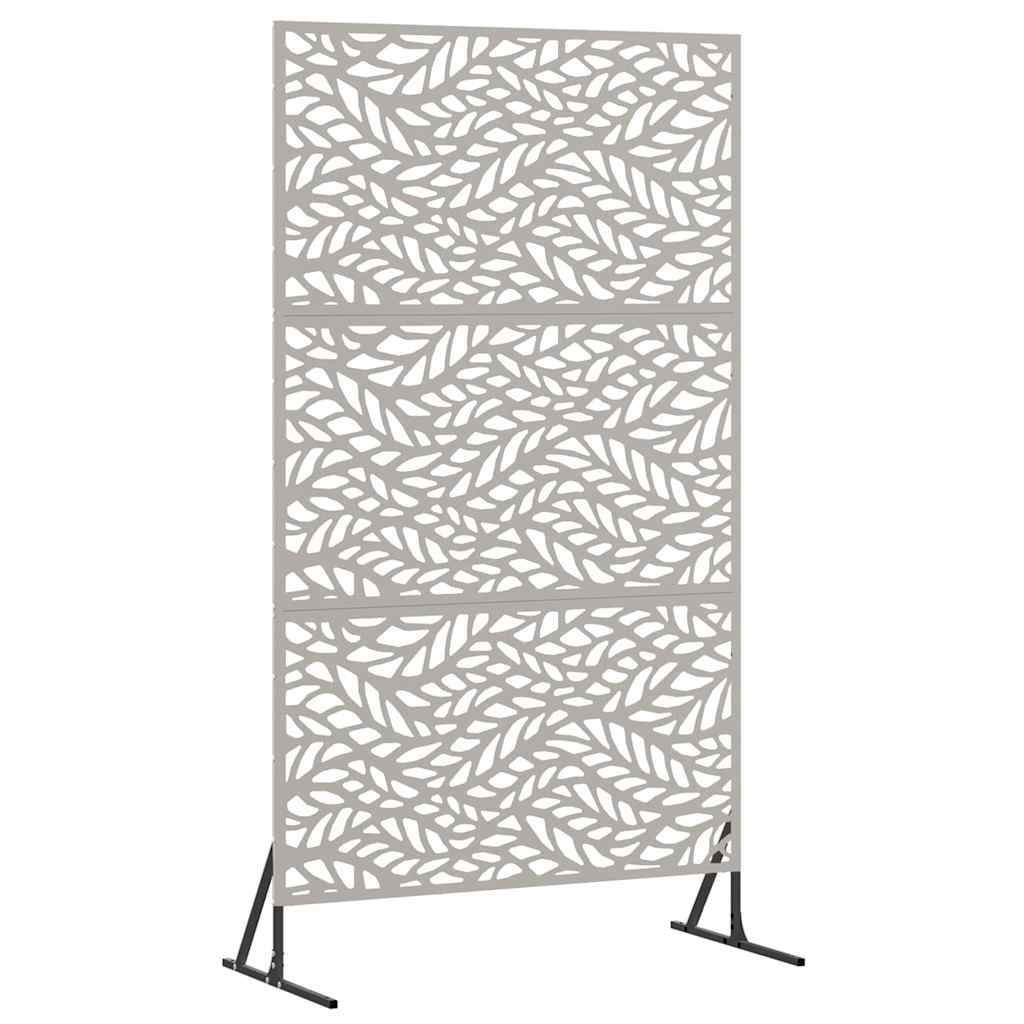Vidaxl privacyscherm grijs 100 x 50 x 180 cm cortenstaal